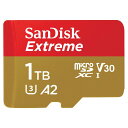 SanDisk microSDXC UHS-I J[h 1TB Extreme ^CviǍő190MB/s ő130MB/sjTfBXN GNXg[ SDSQXAV-1T00-GN6MN COpbP[Wi