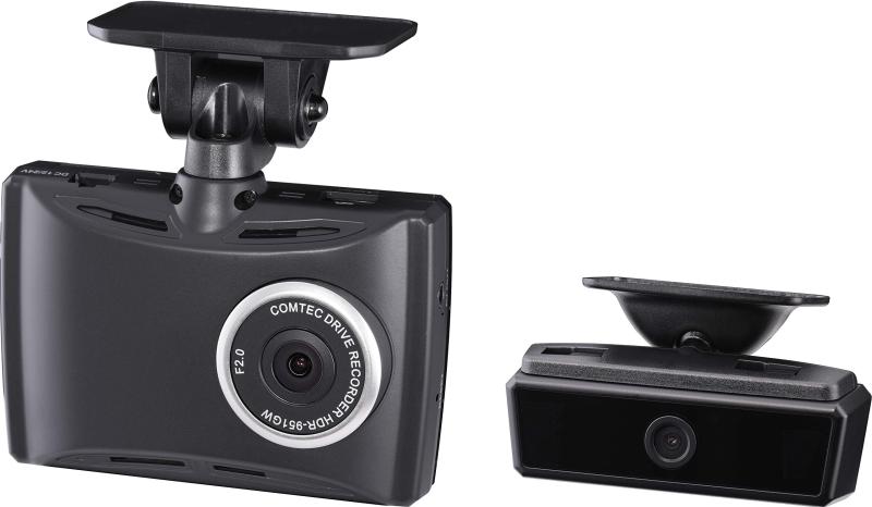 コムテック 車用 ドライブレコーダー 前方+車内2カメラ HDR-951GW 200/100万画素 Full HD ノイズ対策済 夜間画像補正 LED信号対応 専用microSD(16GB)付 Gセンサー GPS 駐車監視/安全運転支援機能