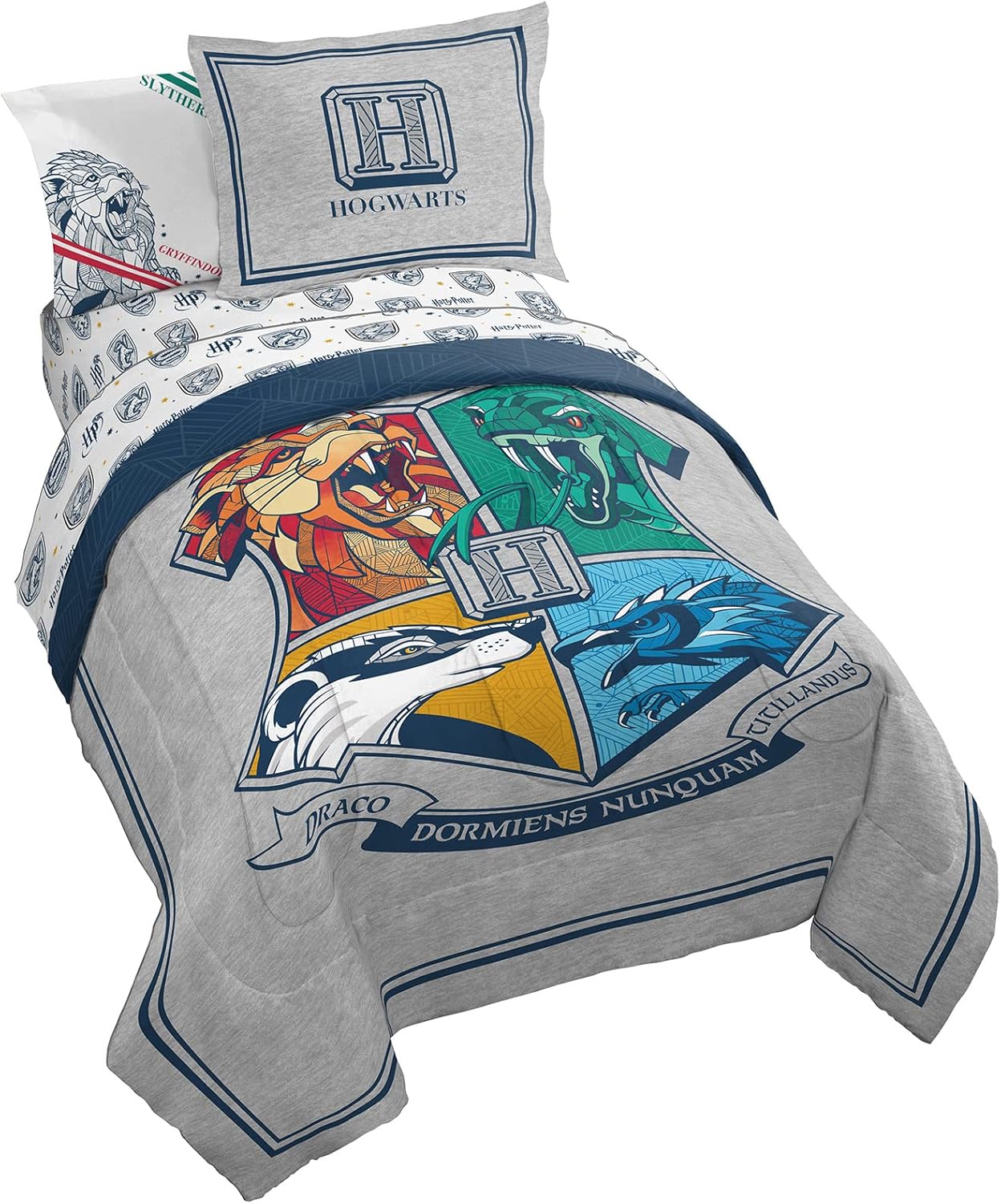 【送料無料】Harry Potter ハリーポッター　スリザリン　ホグワーツ キャラクター 子供用 布団セット ..
