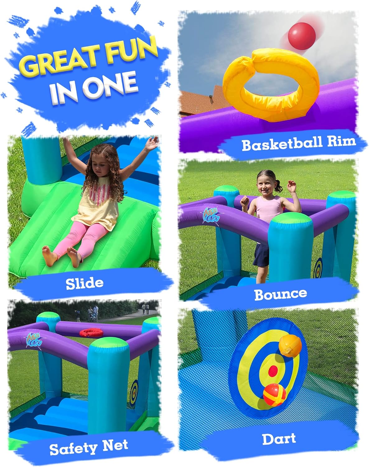 【送料無料】大型遊具 バウンサー Action Air Bounce　持ち運び可　 水遊び プール...