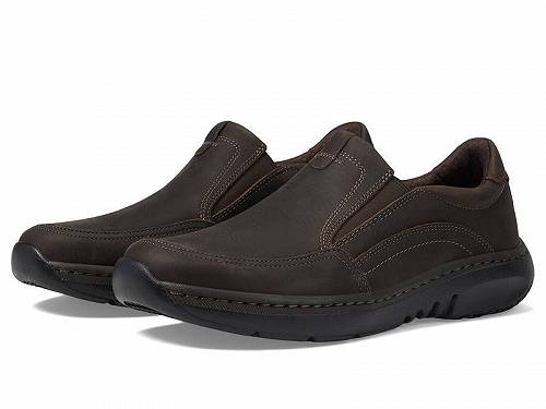 【セール】【箱なし】【サイズUS11/約28cm】送料無料 クラークス Clarks メンズ 男性用 シューズ 靴 ローファー Clarkspro Step - Dark Brown Tumbled Leather