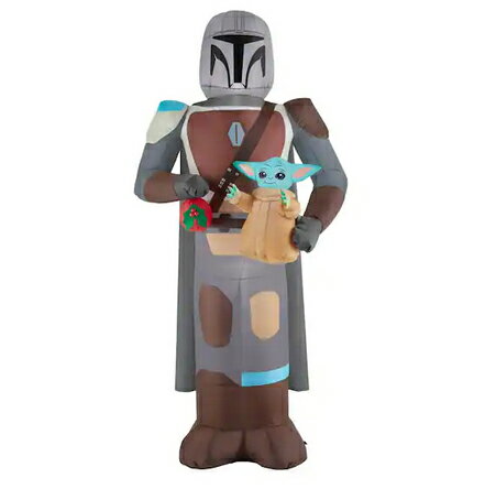 スターウォーズ　マンダロリアン ボバフェット　Mandalorian and The Child Holiday Inflatable　198センチ　クリスマス　デコレーション エアブロー エアバルーン 【送料無料】【代引不可】【あす楽不可】