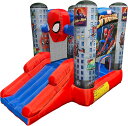 【送料無料】大型遊具 バウンサー マーベル スパイダーマン 持ち運び可 水遊び プール ボール エアー遊具 大型 キャンプ フワフワ トランポリン 野外 庭 ...