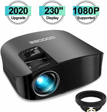 【送料無料】GooDee 2020 プロジェクター HD Video Projector スマホ DVD 高画質 オプションで100インチ スクリーン購入可能 海外直輸入