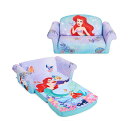 【送料無料】子供部屋 幼児ソファー Disney ディズニー リトルマーメイド アリエル アメリカ完売品 子供用 ソファ 2-in-1 フリップオープンフォーム...