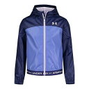 送料無料 アンダーアーマー Under Armour Kids 女の子用 ファッション 子供服 アウター ジャケット ジャケット Wintuck Logo Waist Windbreaker (Big Kids) - Sonar Blue