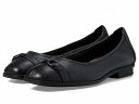 送料無料 クラークス Clarks レディース 女性用 シューズ 靴 フラット Lyrical Sky - Black Leather