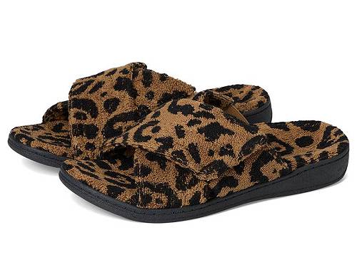 楽天グッズ×グッズ送料無料 バイオニック VIONIC レディース 女性用 シューズ 靴 スリッパ Relax II Slides - Brown Multi Woven Fabric