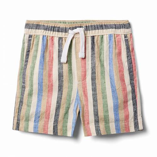 楽天グッズ×グッズ送料無料 Janie and Jack 男の子用 ファッション 子供服 ショートパンツ 短パン Boys Pull on Linen Stripe Short （Toddler/Little Kid/Big Kid） - Multicolor