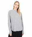 送料無料 モッドオードック Mod-o-doc レディース 女性用 ファッション セーター Cozy Rib Long Sleeve Dolman Mock Top - Heather Grey