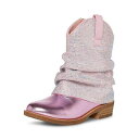 送料無料 スティーブマデン Steve Madden Kids 女の子用 キッズシューズ 子供靴 ブーツ ウエスタンブーツ Lassy (Little Kid/Big Kid) - Pink