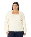 送料無料 Madewell レディース 女性用 ファッション セーター Plus Kevin Square Neck Rib Pullover - Antique Cream