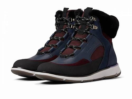 送料無料 コールハーン Cole Haan レディース 女性用 シューズ 靴 ブーツ レースアップ 編み上げ 4.Zerogrand Leather Hiker - Navy Ink/Blue Nights/Ch Black Garnet