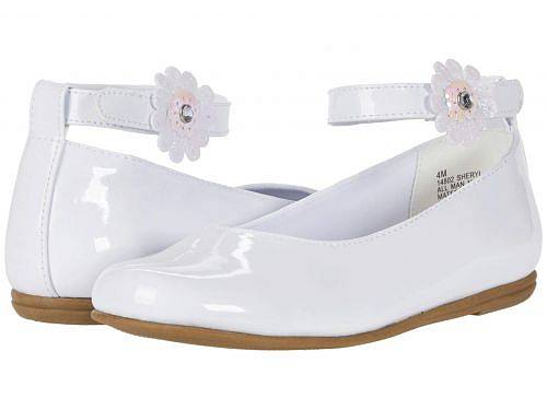 こちらの商品は レイチェル Rachel Shoes 女の子用 キッズシューズ 子供靴 フラット Sheryl (Little Kid/Big Kid) - White Patent です。 注文後のサイズ変更・キャンセルは出来ませんので、十分なご検討の上でのご注文をお願いいたします。 ※靴など、オリジナルの箱が無い場合がございます。ご確認が必要な場合にはご購入前にお問い合せください。 ※画面の表示と実物では多少色具合が異なって見える場合もございます。 ※アメリカ商品の為、稀にスクラッチなどがある場合がございます。使用に問題のない程度のものは不良品とは扱いませんのでご了承下さい。 ━ カタログ（英語）より抜粋 ━ Finish her sweet style with the practically perfect Rachel(R) Kids Sheryl shoes. Flats in a man-made upper with a padded collar and a floral detailed hook-and-loop ankle strap closure. Smooth man-made lining with lightly padded footwear. Durable man-made outsole. ※掲載の寸法や重さはサイズ「4 Big Kid, width M」を計測したものです. サイズにより異なりますので、あくまで参考値として参照ください. Weight of footwear is based on a single item, not a pair. 実寸（参考値）： Weight: 約 140 g ■サイズの幅(オプション)について Slim &lt; Narrow &lt; Medium &lt; Wide &lt; Extra Wide S &lt; N &lt; M &lt; W A &lt; B &lt; C &lt; D &lt; E &lt; EE(2E) &lt; EEE(3E) ※足幅は左に行くほど狭く、右に行くほど広くなります ※標準はMedium、M、D(またはC)となります ※メーカー毎に表記が異なる場合もございます