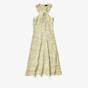 送料無料 プロエンザスクーラー Proenza Schouler レディース 女性用 ファッション ドレス Printed Cady Knotted Back Dress - Butter/Taupe