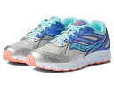 送料無料 サッカニー Saucony Kids 女の子用 キッズシューズ 子供靴 スニーカー 運動靴 Cohesion 14 LTT (Little Kid/Big Kid) - Silver/Periwinkle/Turquoise