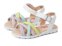 送料無料 レイチェル Rachel Shoes 女の子用 キッズシューズ 子供靴 サンダル Lil Renee (Toddler/Little Kid) - White/Multi Pastel