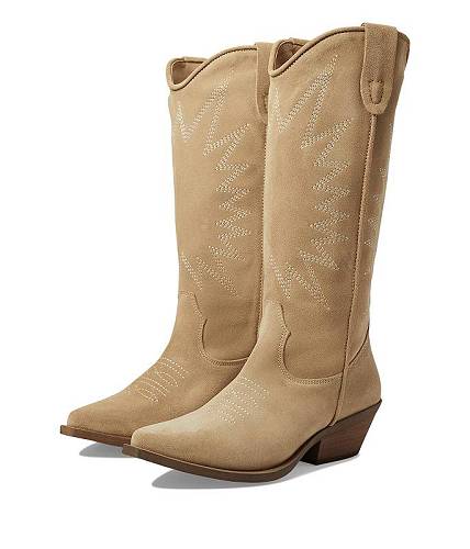 送料無料 スティーブマデン Steve Madden レディース 女性用 シューズ 靴 ブーツ ウエスタンブーツ Lilibeth Western Boot - Sand Suede