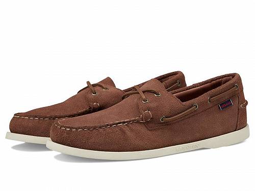 送料無料 セバゴ Sebago メンズ 男性用 シューズ 靴 ボートシューズ Portland Rough Out - Dark Brown/Brown Dark