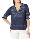 送料無料 ニックアンドゾー NIC+ZOE レディース 女性用 ファッション セーター Petite Intarsia Stitches Sweater - Indigo Multi