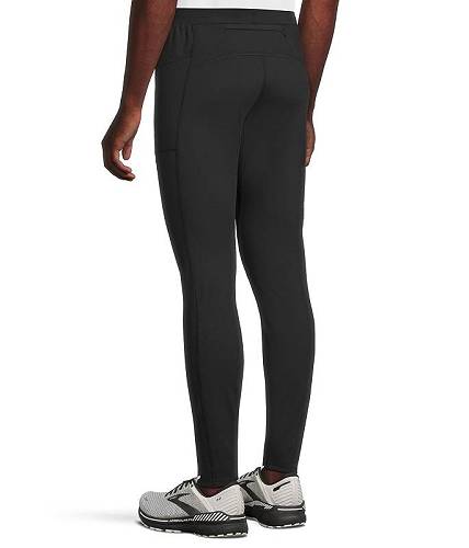 送料無料 ブルックス Brooks メンズ 男性用 ファッション パンツ ズボン Momentum Thermal Tight 2.0 - Black/Speed Logo
