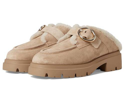 送料無料 スチュアートワイツマン Stuart Weitzman レディース 女性用 シューズ 靴 フラット Benni Shearling Mule - Adobe/Vanilla