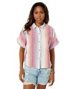  bL[uh Lucky Brand fB[X p t@bV {^Vc Relaxed Susie Slub Workwear Shirt - Pink Multi