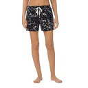 送料無料 ダナキャラン Donna Karan レディース 女性用 ファッション パジャマ 寝巻き Sleep Shorts - Black Marble