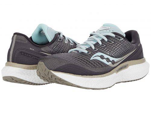 送料無料 サッカニー Saucony レディース 女性用 シューズ 靴 スニーカー 運動靴 Triumph 18 - Charcoal/Sky