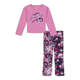 送料無料 アンダーアーマー Under Armour Kids 女の子用 ファッション 子供服 セット Frosted Bloom Script Logo Set (Toddler) - Island Orchid