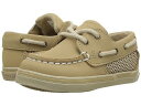 送料無料 Sperry Kids キッズ 子供用 キッズシューズ 子供靴 ボートシューズ Intrepid Crib (Infant) - Linen/Oat Nubuck