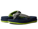 送料無料 クイックシルバー Quiksilver Kids 男の子用 キッズシューズ 子供靴 サンダル Quiksilver Kids Oasis Flip Flops (Toddler/Little Kid/Big Kid) - Grey/Green/Blue