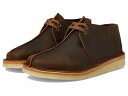 送料無料 クラークス Clarks メンズ 男性用 シューズ 靴 ブーツ チャッカブーツ Desert Trek - Beeswax
