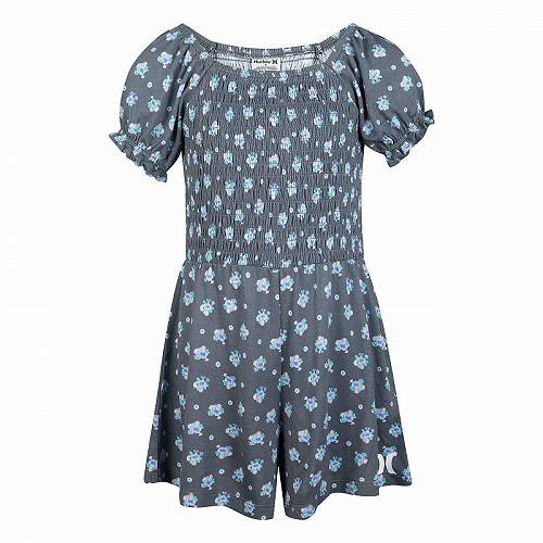 送料無料 ハーレー Hurley Kids 女の子用 ファッション 子供服 ベビー服 赤ちゃん ロンパース Smocked Romper (Little Kids) - Shadow Black