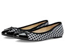 送料無料 ナインウエスト Nine West レディース 女性用 シューズ 靴 フラット Prosep - Black/White Houndstooth Multi(4)