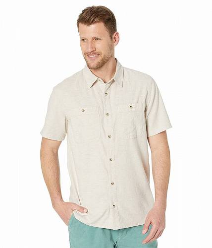  g[hAhR[ Toad&amp;Co Y jp t@bV {^Vc Taj Hemp Short Sleeve Shirt - Oatmeal Chambray