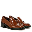 送料無料 フランコサルト Franco Sarto レディース 女性用 シューズ 靴 ローファー ボートシューズ Gabriella - Tobacco Brown Glossy