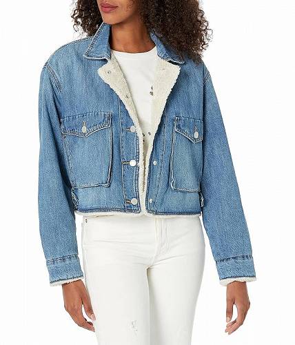 送料無料 ブランクエヌワイシー Blank NYC レディース 女性用 ファッション アウター ジャケット コート ジャケット Cropped Denim Jacket with Sherpa Lining in Crash Course - Crash Course