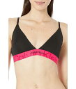  JoNC Calvin Klein Underwear fB[X p t@bV  uW[ Embossed Icon Cotton Light Lined Triangle - Black w/ Pink Splendor Waistband