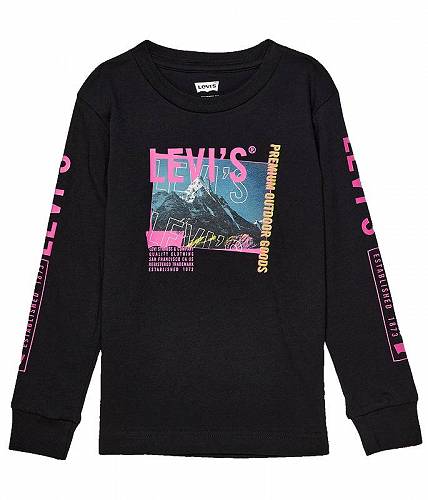 楽天グッズ×グッズ送料無料 リーバイス Levi's（R） Kids 男の子用 ファッション 子供服 Tシャツ Premium Goods Long Sleeve Tee （Toddler） - Black