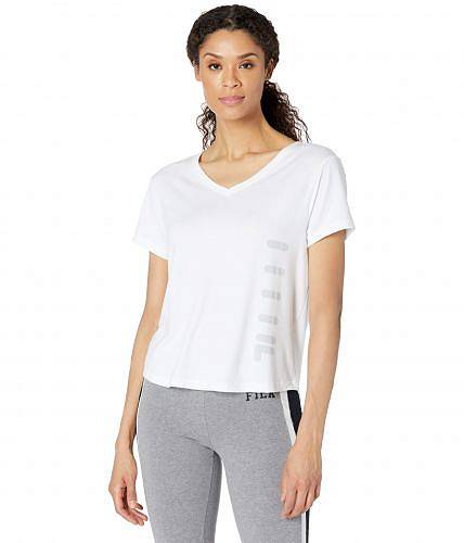 送料無料 フィラ Fila レディース 女性用 ファッション Tシャツ Desma Boxy Tee - White