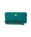  A NC Anne Klein fB[X p obO  nhobO Nb` Quilted Zip Around Wallet - Emerald