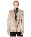  Avec Les Filles fB[X p t@bV AE^[ WPbg R[g WPbg Crackle Faux Shearling Perfecto Biker - Dove