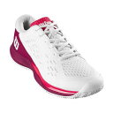 送料無料 ウィルソン Wilson キッズ 子供用 キッズシューズ 子供靴 スニーカー 運動靴 Rush Pro Ace (Big Kid) Tennis Shoes - White/Beet Red/Diva Pink