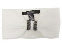  obW[~VJ Badgley Mischka fB[X p t@bVG  wAoh ~ Wool Blend Headband with Crystal Buckle - Ivory