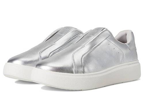 送料無料 フィットフロップ FitFlop レディース 女性用 シューズ 靴 スニーカー 運動靴 Rtg Leather Laceless Sneakers - Silver