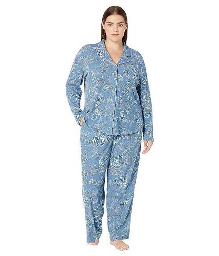 送料無料 カレンノイバーガー Karen Neuburger レディース 女性用 ファッション パジャマ 寝巻き Petite Meadow Dreams Long Sleeve Girlfriend Long Pajama - Fall Paisley