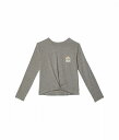  oY Vans Kids ̎qp t@bV q TVc Blooming Trip Twisted Long Sleeve (Big Kids) - Grey Heather