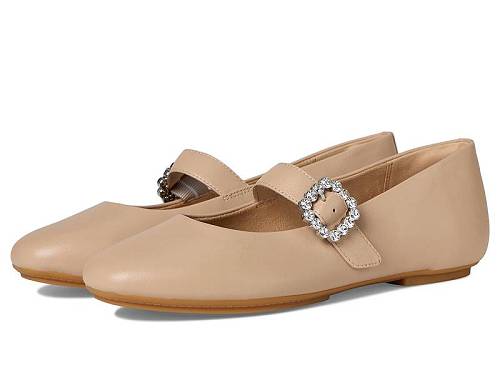 送料無料 フィットフロップ FitFlop レディース 女性用 シューズ 靴 フラット Delicato Crystal-buckle Leather Mary Janes - Classic Beige