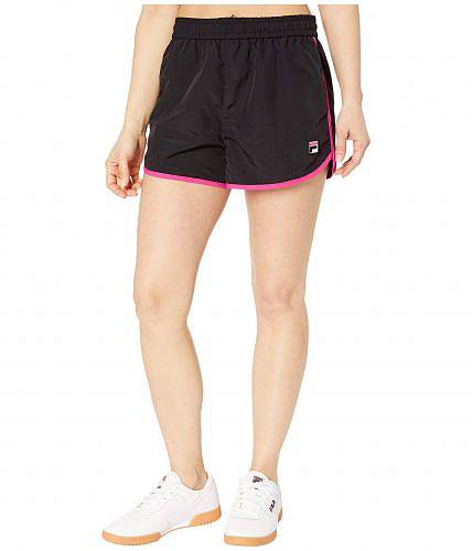 送料無料 フィラ Fila レディース 女性用 ファッション ショートパンツ 短パン Kati Shorts - Black/Magenta/Amparo Blue